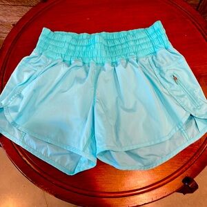 LNWT Lululemon size 10 shorts in a beautiful baby blue